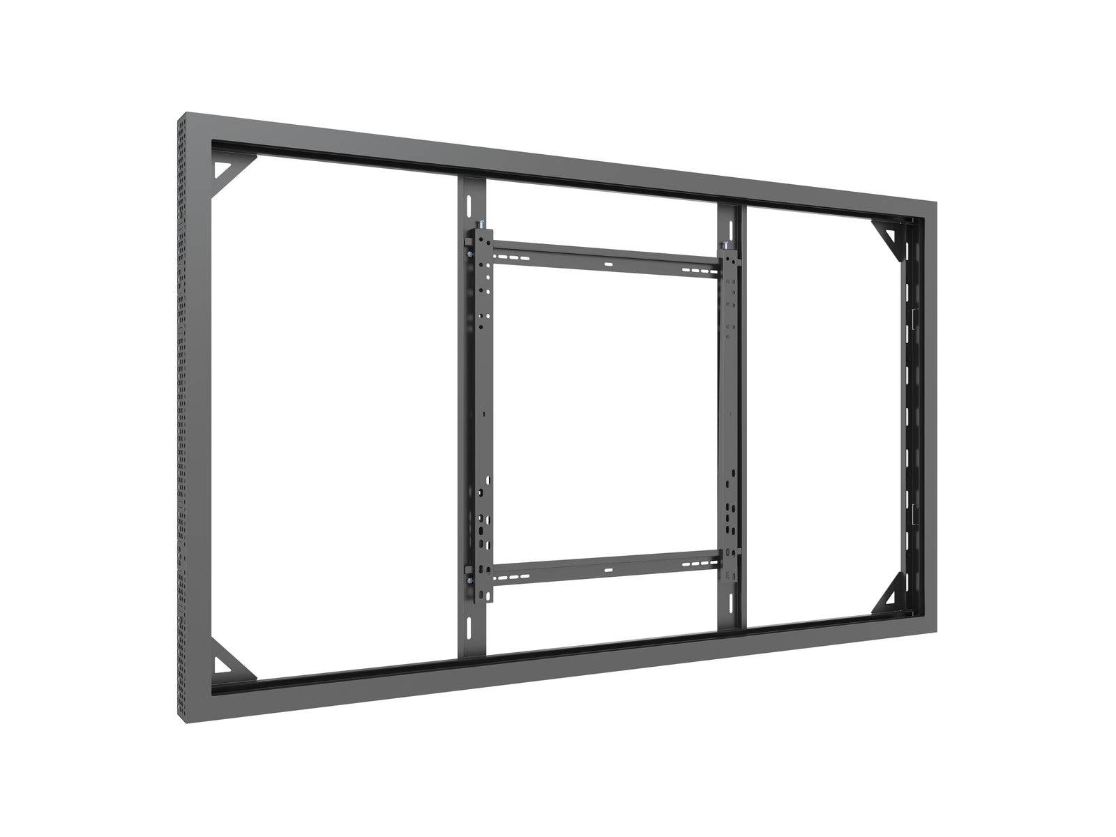 Multibrackets M Pro Series Enclosure 75" Wall Slim Medium Black Signage Display Enclosures Multibrackets