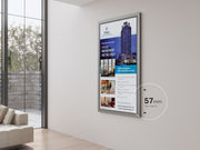 Multibrackets M Pro Series Enclosure 75" Wall Slim Medium Black Signage Display Enclosures Multibrackets