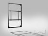 Multibrackets M Pro Series Enclosure 75" Wall Slim Medium Black Signage Display Enclosures Multibrackets