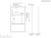 Multibrackets M Pro Series Enclosure 75" Wall Slim Medium Black Signage Display Enclosures Multibrackets