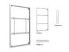Multibrackets M Pro Series Enclosure 75" Wall Slim Medium White Signage Display Enclosures Multibrackets
