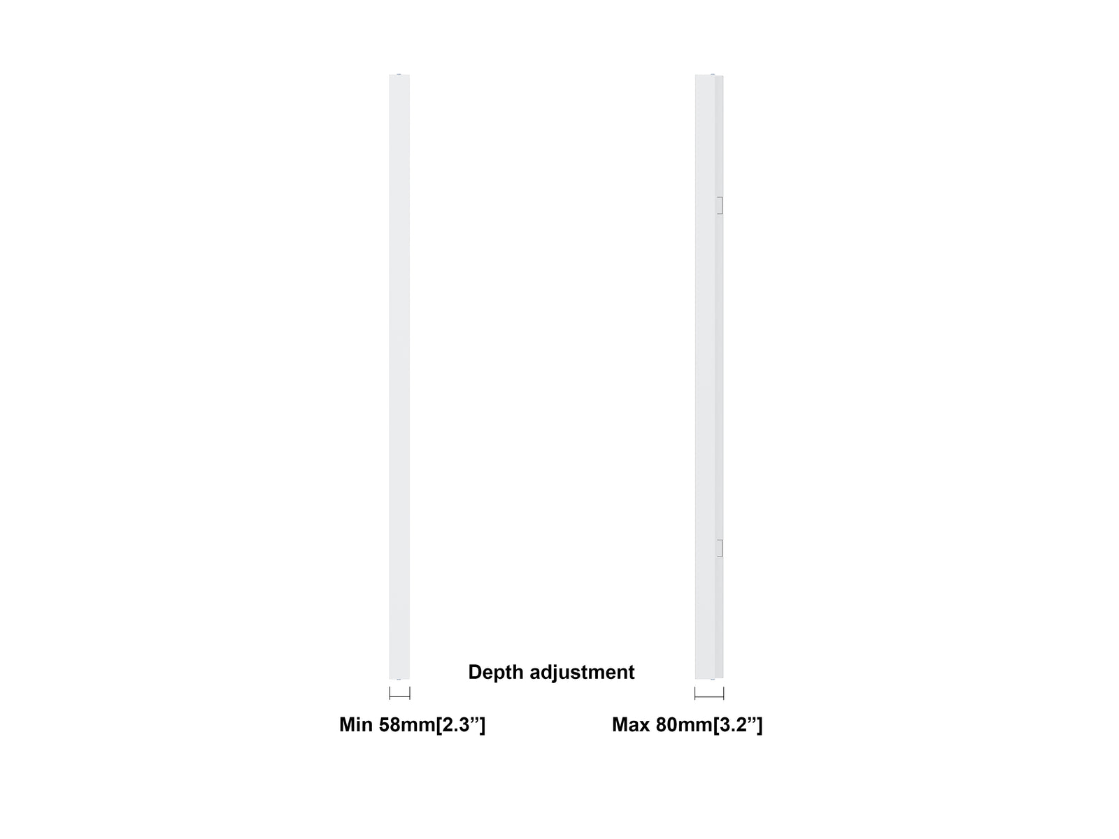 Multibrackets M Pro Series Enclosure 75" Wall Slim Medium White Signage Display Enclosures Multibrackets