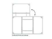 Multibrackets M Pro Series Enclosure 75" Wall Slim Medium White Signage Display Enclosures Multibrackets