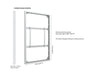 Multibrackets M Pro Series Enclosure 75" Wall Slim Medium White Signage Display Enclosures Multibrackets