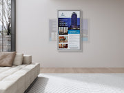 Multibrackets M Pro Series Enclosure 75" Wall Slim Medium White Signage Display Enclosures Multibrackets