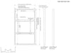 Multibrackets M Pro Series Enclosure 75" Wall Slim Medium White Signage Display Enclosures Multibrackets