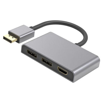 Cablenet 3 Way DisplayPort MST Splitter - 2 x DisplayPort - 1 x HDMI | 24-0313 Video Splitter Cablenet