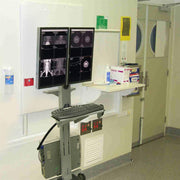 Ergotron 24-194-055 Neo-Flex® Dual WideView WorkSpace | Dual Monitor Cart Mobile Trolley Ergotron