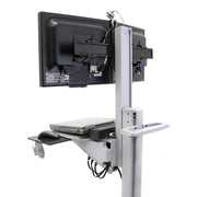 Ergotron 24-194-055 Neo-Flex® Dual WideView WorkSpace | Dual Monitor Cart Mobile Trolley Ergotron
