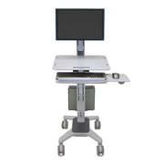 Ergotron 24-198-055 WorkFit-C, Single LD Sit-Stand Workstation | Mobile Desk Workstation Mobile Trolley Ergotron