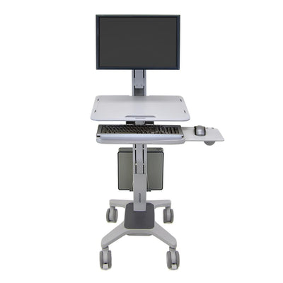 Ergotron 24-198-055 WorkFit-C, Single LD Sit-Stand Workstation | Mobile Desk Workstation Ergotron Desk Ergotron