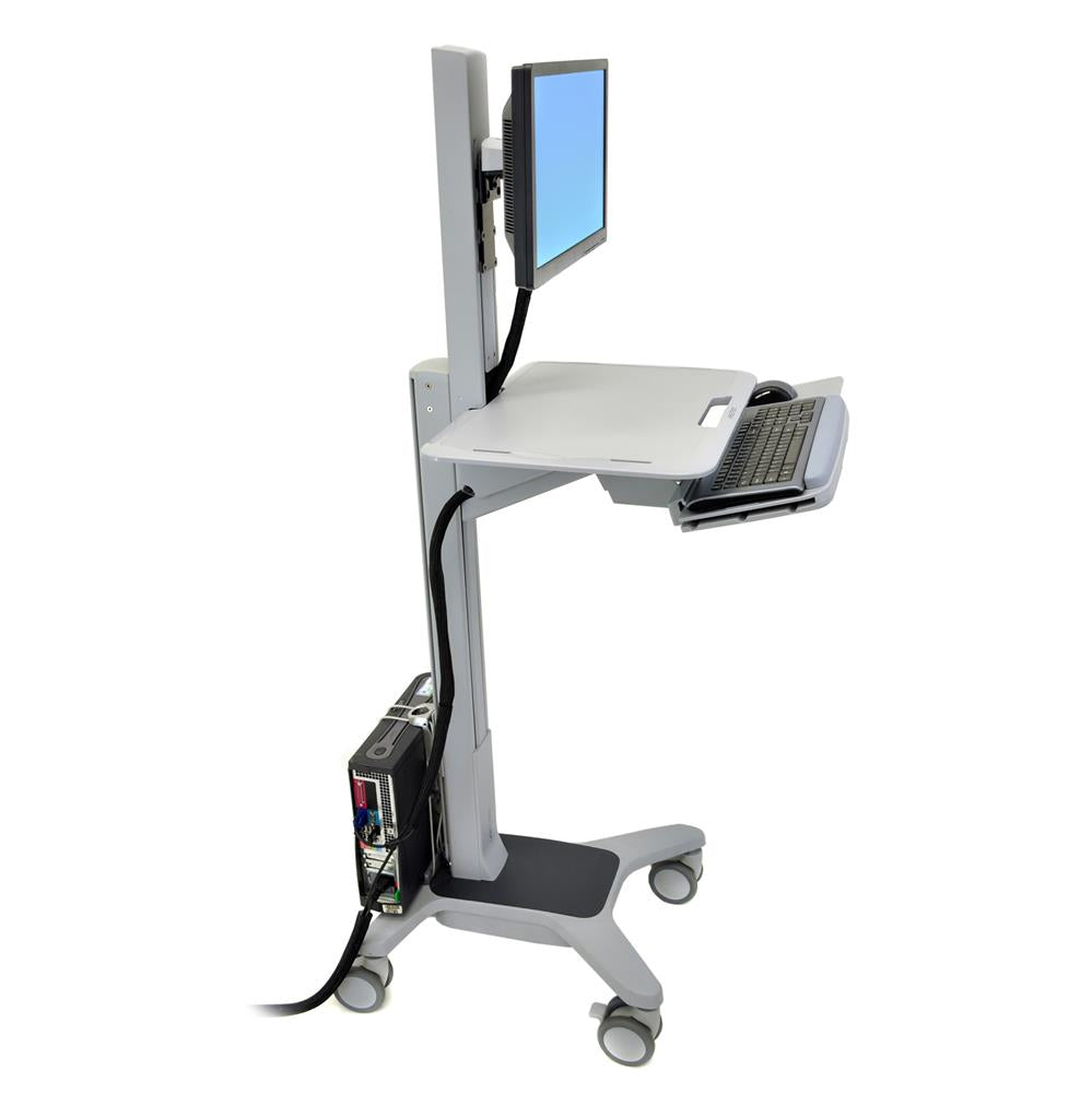 Ergotron 24-198-055 WorkFit-C, Single LD Sit-Stand Workstation | Mobile Desk Workstation Mobile Trolley Ergotron
