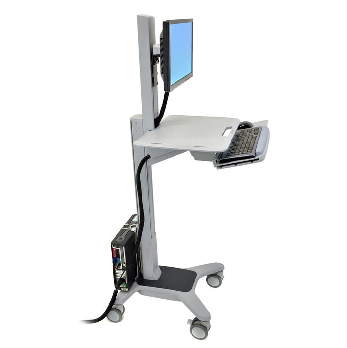 Ergotron 24-198-055 WorkFit-C, Single LD Sit-Stand Workstation | Mobile Desk Workstation Mobile Trolley Ergotron
