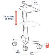 Ergotron Neo-Flex Laptop Trolley | 24-205-214 Mobile Trolley Ergotron