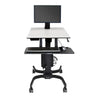 Ergotron 24-215-085 WorkFit-C, Single LD Sit-Stand Workstation | For Standard Display (2.3–7.3 kg)