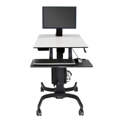Ergotron 24-215-085 WorkFit-C, Single LD Sit-Stand Workstation | For Standard Display (2.3–7.3 kg) Ergotron Desk Ergotron