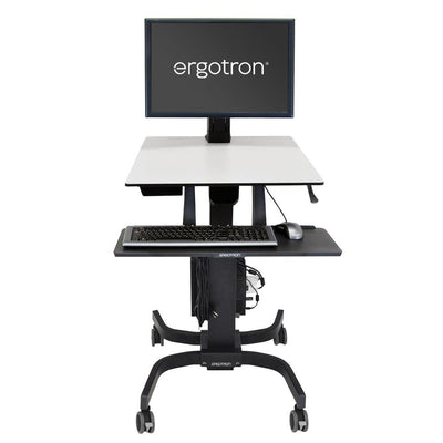 Ergotron 24-216-085 WorkFit-C, Single HD Sit-Stand Workstation | For Heavy Display (7.3–12.7 KG Monitor) Ergotron Desk Ergotron