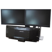 Ergotron 24-316-026 WorkFit-A, Dual Workstation with Worksurface | Sit-Stand Desk Arm Monitor Arm Desk Mount Ergotron