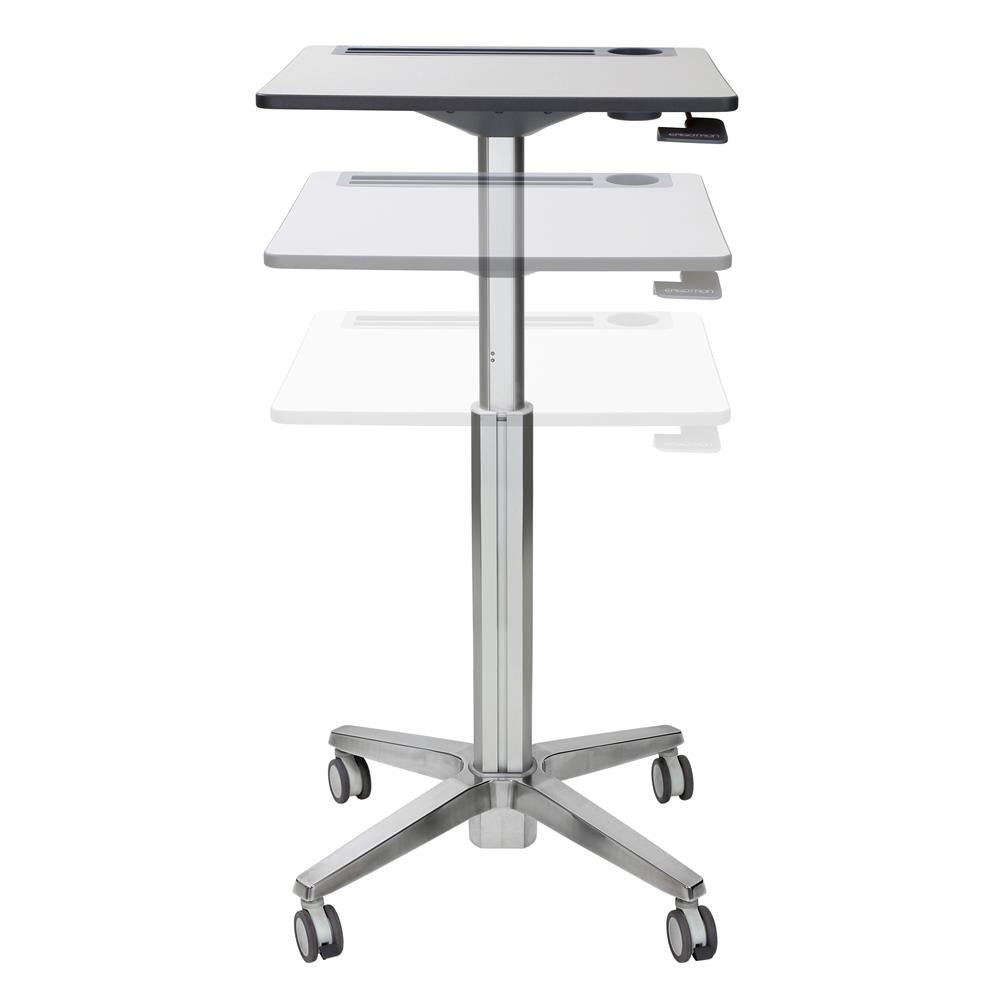Ergotron 24-547-003 LearnFit® Sit-Stand Desk, Short | 74 - 114cm Mobile Trolley Ergotron