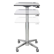 Ergotron 24-547-003 LearnFit® Sit-Stand Desk, Short | 74 - 114cm Mobile Trolley Ergotron