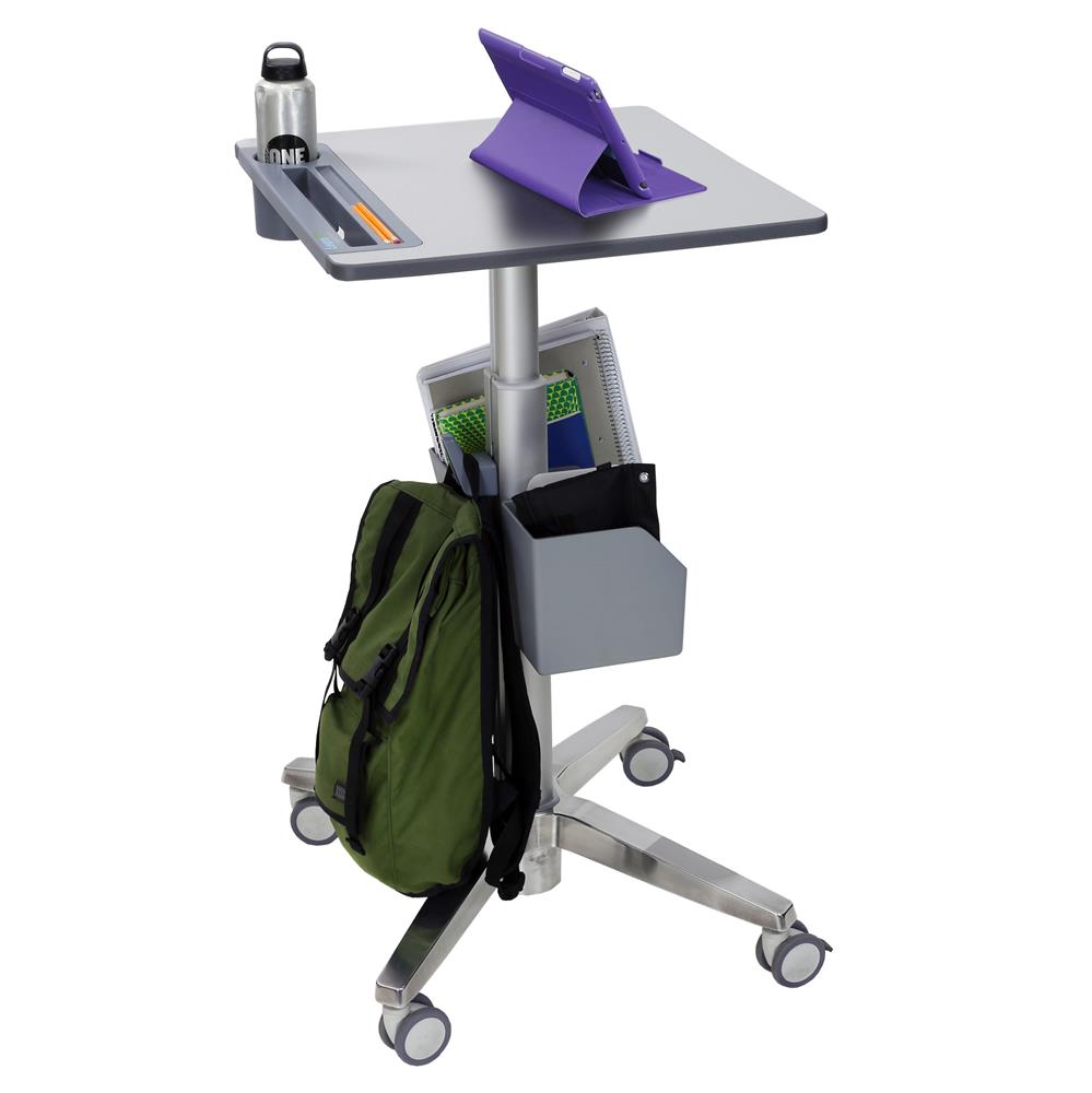 Ergotron 24-547-003 LearnFit® Sit-Stand Desk, Short | 74 - 114cm Mobile Trolley Ergotron