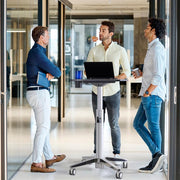 Ergotron 24-547-003 LearnFit® Sit-Stand Desk, Short | 74 - 114cm Mobile Trolley Ergotron