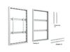 Multibrackets M Pro Series Enclosure 50" Wall Slim Medium White Signage Display Enclosures Multibrackets