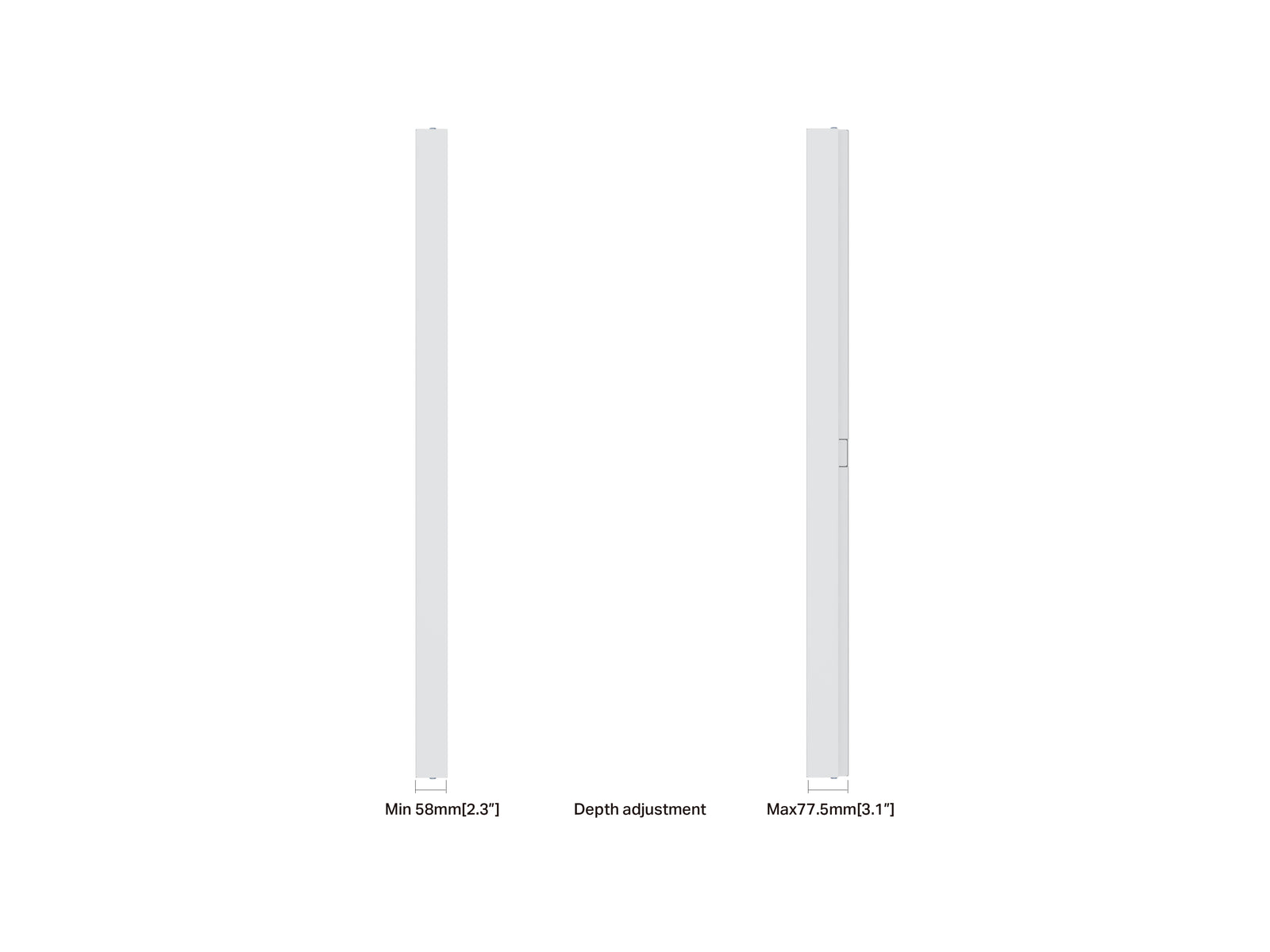 Multibrackets M Pro Series Enclosure 50" Wall Slim Medium White Signage Display Enclosures Multibrackets