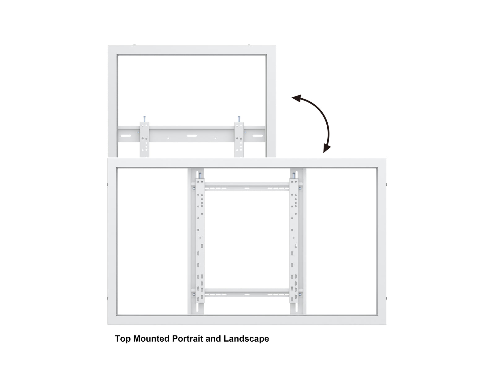 Multibrackets M Pro Series Enclosure 50" Wall Slim Medium White Signage Display Enclosures Multibrackets