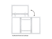 Multibrackets M Pro Series Enclosure 50" Wall Slim Medium White Signage Display Enclosures Multibrackets