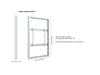 Multibrackets M Pro Series Enclosure 50" Wall Slim Medium White Signage Display Enclosures Multibrackets