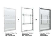 Multibrackets M Pro Series Enclosure 50" Wall Slim Medium White Signage Display Enclosures Multibrackets