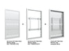 Multibrackets M Pro Series Enclosure 50" Wall Slim Medium White Signage Display Enclosures Multibrackets