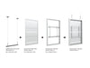 Multibrackets M Pro Series Enclosure 50" Wall Slim Medium White Signage Display Enclosures Multibrackets