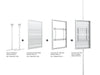 Multibrackets M Pro Series Enclosure 50" Wall Slim Medium White Signage Display Enclosures Multibrackets