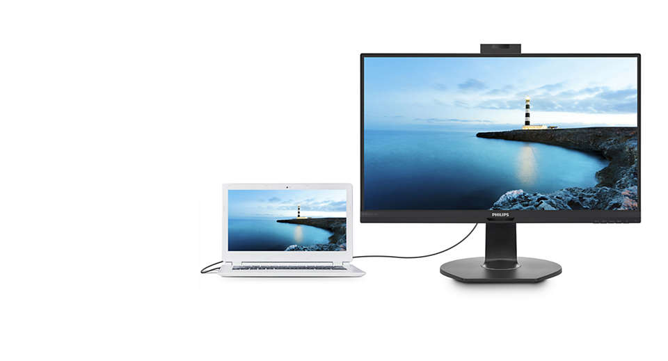 PHILIPS 24" Full HD LCD Desktop Monitor | 241B7QUBHEB/00 Desktop Monitor Philips