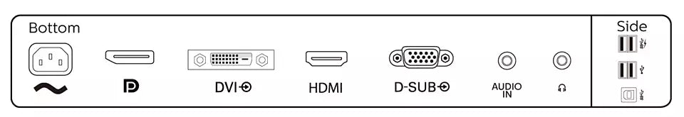 PHILIPS 24" Full HD LCD Desktop Monitor | 241B8QJEB/00 Desktop Monitor Philips