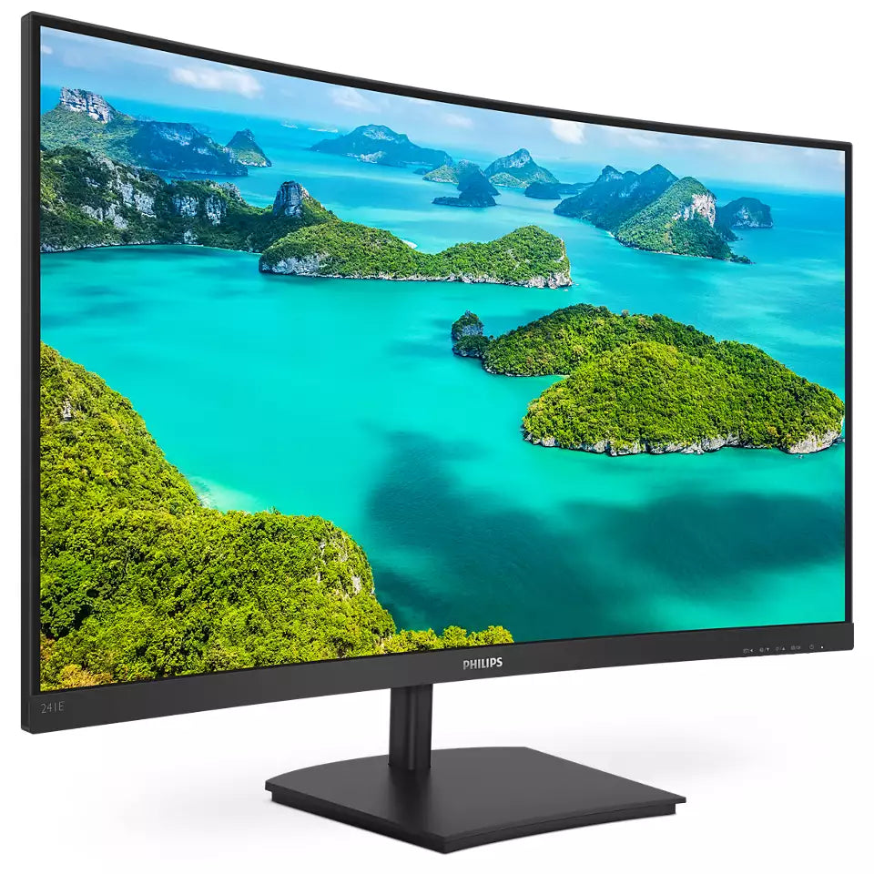 PHILIPS 24" Full HD Curved LCD Desktop Monitor | 241E1SC/00 Desktop Monitor Philips