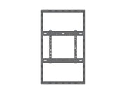 Multibrackets M Pro Series Enclosure 50" Wall Slim Medium Black Signage Display Enclosures Multibrackets