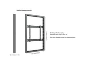 Multibrackets M Pro Series Enclosure 50" Wall Slim Medium Black Signage Display Enclosures Multibrackets