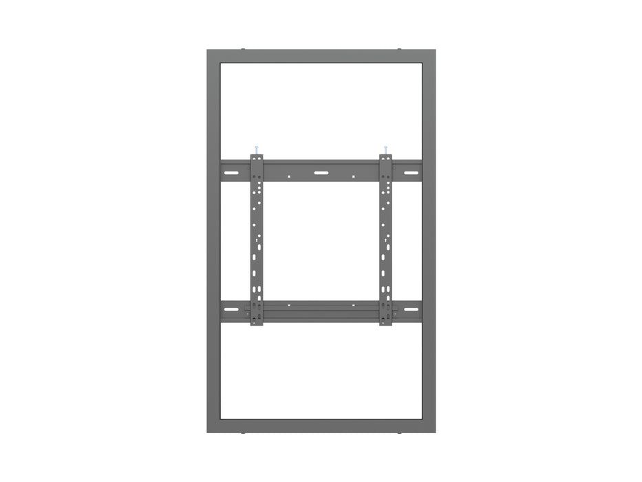 Multibrackets M Pro Series Enclosure 50" Wall Slim Medium Black Signage Display Enclosures Multibrackets