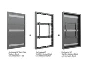 Multibrackets M Pro Series Enclosure 50" Wall Slim Medium Black Signage Display Enclosures Multibrackets
