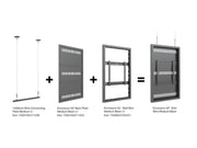 Multibrackets M Pro Series Enclosure 50" Wall Slim Medium Black Signage Display Enclosures Multibrackets