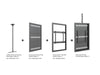 Multibrackets M Pro Series Enclosure 50" Wall Slim Medium Black Signage Display Enclosures Multibrackets