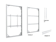 Multibrackets M Pro Series Enclosure 85" Wall Slim Large White Signage Display Enclosures Multibrackets