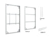 Multibrackets M Pro Series Enclosure 85" Wall Slim Large White Signage Display Enclosures Multibrackets