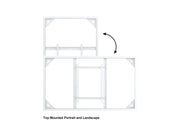 Multibrackets M Pro Series Enclosure 85" Wall Slim Large White Signage Display Enclosures Multibrackets