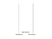Multibrackets M Pro Series Enclosure 85" Wall Slim Large White Signage Display Enclosures Multibrackets