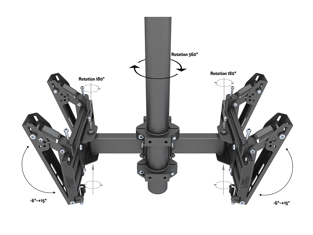 Multibrackets MBC2UPV Display Ceiling Mount Pro - 50/100/200 Ceiling Mount Bracket Multibrackets