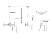 Multibrackets MBC2UPV Display Ceiling Mount Pro Ceiling Mount Bracket Multibrackets